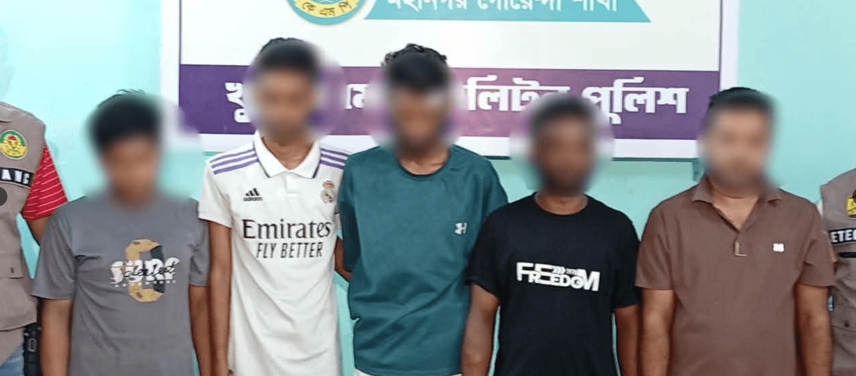 ঢাকায় অভিযান চালিয়ে ‘বি কোম্পানি’র ৫ সদস্য গ্রেপ্তার, অস্ত্র-গুলি উদ্ধার