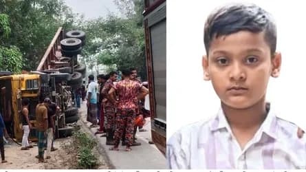 নাটোরে ট্রাকচাপায় পঞ্চম শ্রেণির শিক্ষার্থীর মৃত্যু